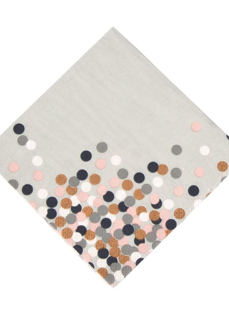 Confetti Design Beverage Napkins (16ct) - SKU: - UPC:889070631594 - Party Expo