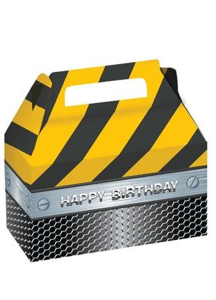 Construction Birthday Zone Treat Box - SKU: - UPC:039938113087 - Party Expo