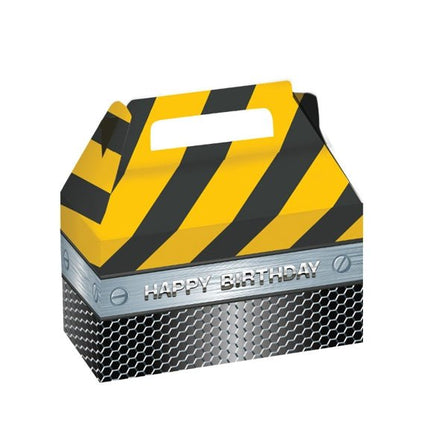 Construction Birthday Zone Treat Box - SKU: - UPC:039938113087 - Party Expo