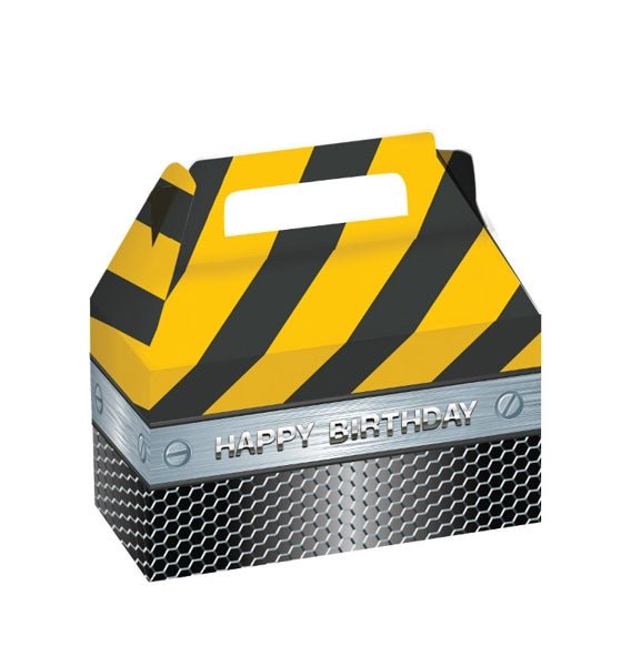Construction Birthday Zone Treat Box - SKU: - UPC:039938113087 - Party Expo