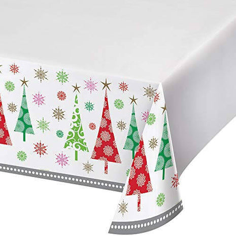 Contemporary Trees Plastic Tablecover - SKU:333357 - UPC:039938523763 - Party Expo