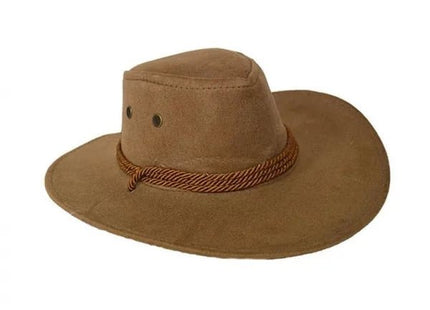 Cowboy Hat with Rope Band - Brown (1ct) - SKU:50062-BN - UPC:8712364000283 - Party Expo