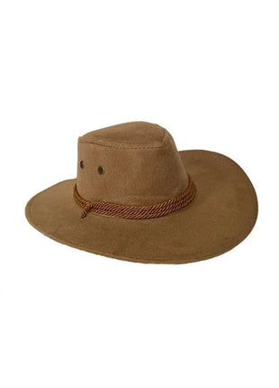 Cowboy Hat with Rope Band - Brown (1ct) - SKU:50062-BN - UPC:8712364000283 - Party Expo