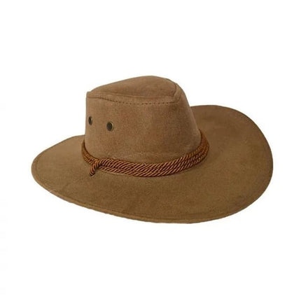 Cowboy Hat with Rope Band - Brown (1ct) - SKU:50062-BN - UPC:8712364000283 - Party Expo