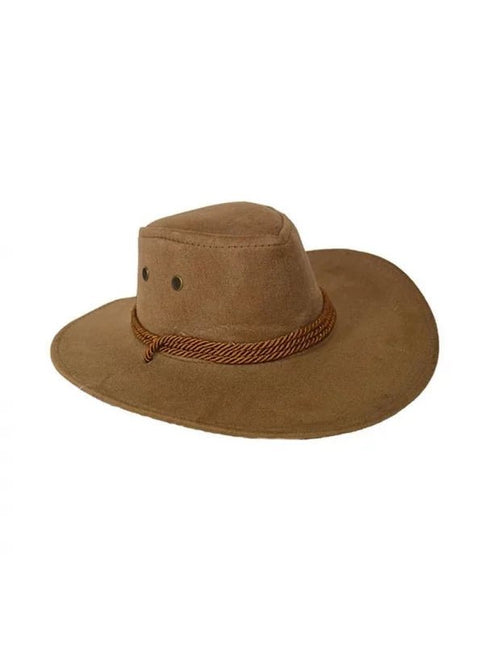 Cowboy Hat with Rope Band - Brown (1ct) - SKU:50062-BN - UPC:8712364000283 - Party Expo