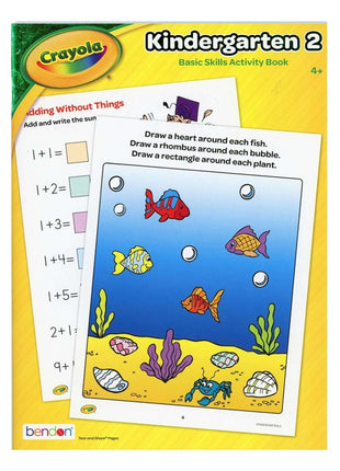 Crayola - Kindergarten Drawing & Counting Activity Book - SKU:42976 - UPC:805219429761 - Party Expo