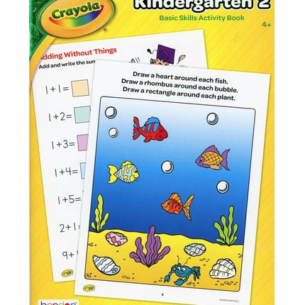 Crayola - Kindergarten Drawing & Counting Activity Book - SKU:42976 - UPC:805219429761 - Party Expo