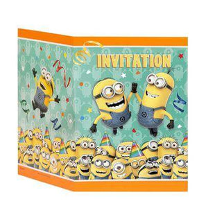 Despicable Me Minions Invitations (8ct) - SKU:43124 - UPC:011179431243 - Party Expo