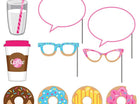 Donut Time - Photo Booth Props - SKU:324239 - UPC:039938412692 - Party Expo