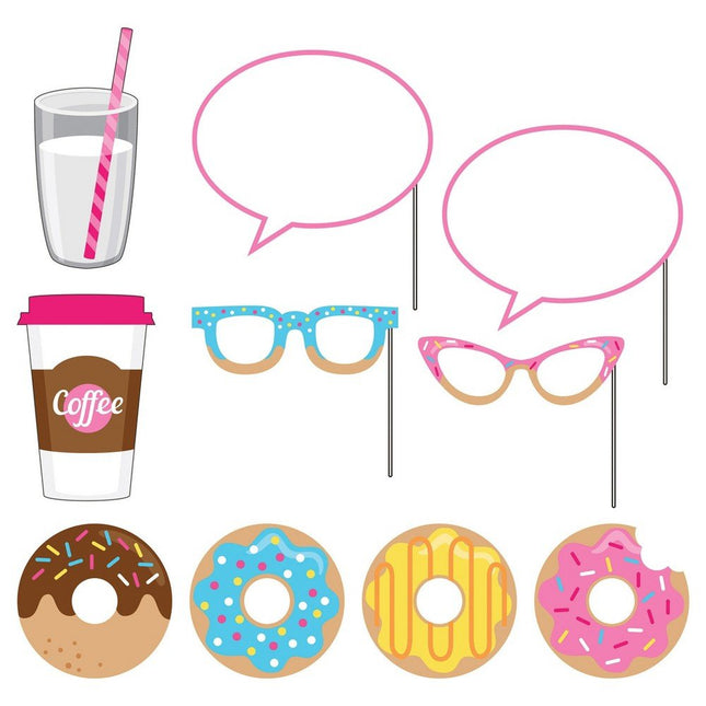 Donut Time - Photo Booth Props - SKU:324239 - UPC:039938412692 - Party Expo