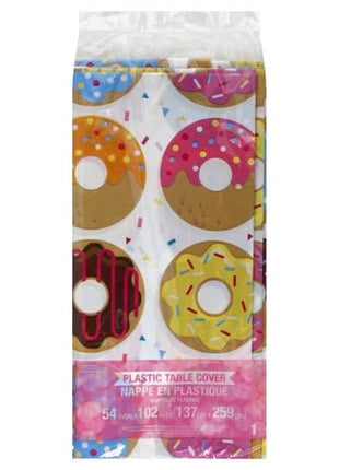 Donut Time - Plastic Tablecover - SKU:324230 - UPC:039938412609 - Party Expo