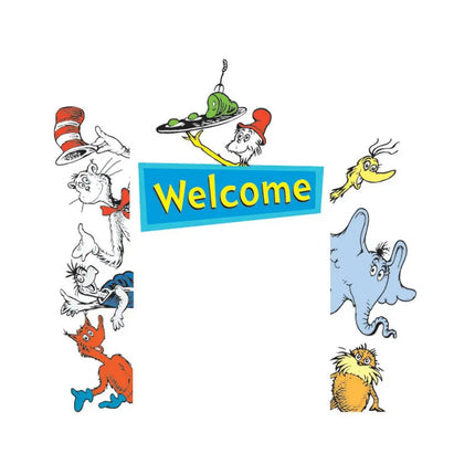 Dr. Seuss - "The Cat In The Hat" Welcome Go-Around Stickers (1ct) Party Expo  