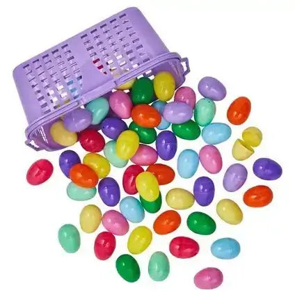Egg Basket 60 count Assorted Colors Eggs - SKU: - UPC:073954005452 - Party Expo