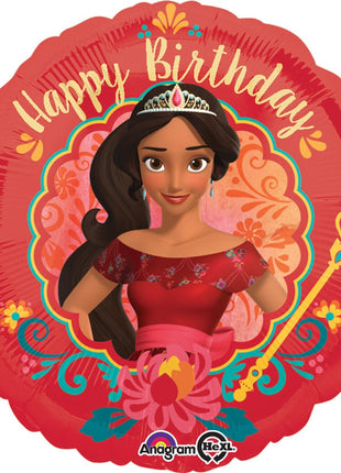 Elena of Avalor - 18" Happy Birthday Mylar Balloon #39 - SKU:84648 - UPC:026635332019 - Party Expo