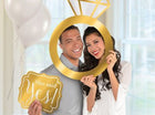 Engagement Ring Photo Booth Frame Kit - SKU:398987 - UPC:013051773533 - Party Expo