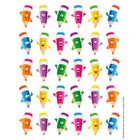 Eureka Theme Sticker Pencil Smiley Faces - SKU:655068 - UPC:073168269367 - Party Expo
