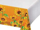 Fall Sunflower - Border Print Tablecover - SKU:333350 - UPC:039938523695 - Party Expo