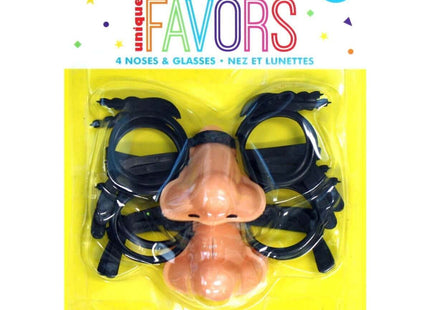 Favor-Noses And Glasses (4 Pack) - SKU:84779 - UPC:011179847792 - Party Expo