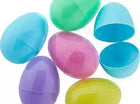 Fillable 3in. Jumbo Plastic Eggs Pastel 6 count - SKU: - UPC:073954900634 - Party Expo