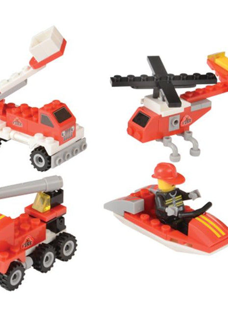 Fire Rescue Building Block Set (25-32pcs) - SKU:MX523 - UPC:049392293041 - Party Expo