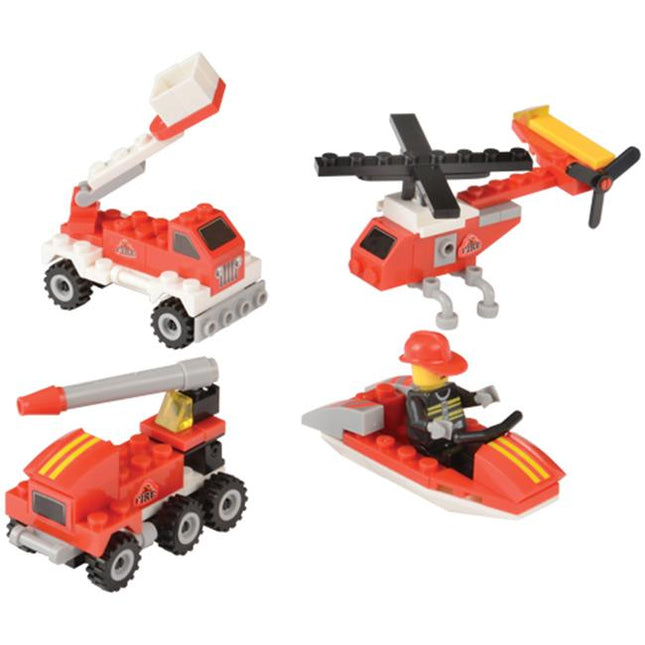 Fire Rescue Building Block Set (25-32pcs) - SKU:MX523 - UPC:049392293041 - Party Expo