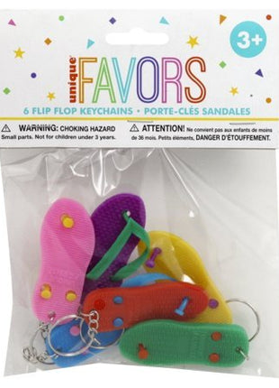 Flip Flop Keychains - SKU:84768 - UPC:011179847686 - Party Expo