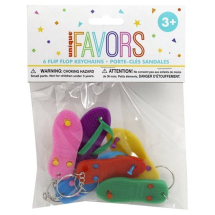 Flip Flop Keychains - SKU:84768 - UPC:011179847686 - Party Expo