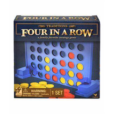 Four in a Row Strategy Board Game - SKU:6044045 - UPC:778988143179 - Party Expo