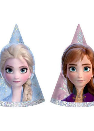 Frozen - Mini Cone Party Hats (8ct) - SKU:252087 - UPC:192937095744 - Party Expo