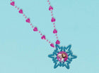 Frozen - Snowflake Beaded Necklace - SKU:395370 - UPC:013051533588 - Party Expo