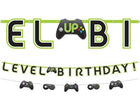 Gamer's Birthday Letter Banner Kit - SKU:122948 - UPC:192937110911 - Party Expo
