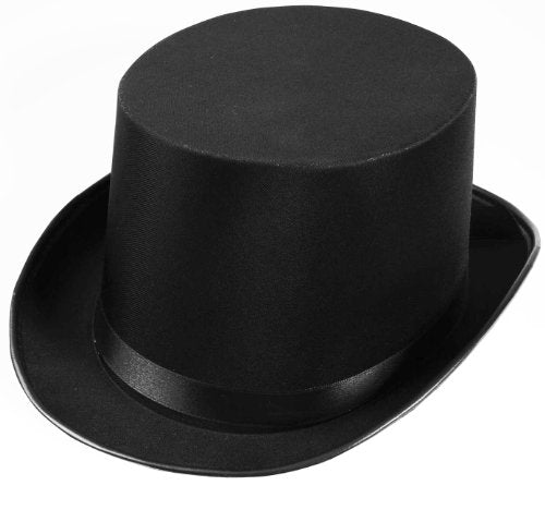Gentleman Deluxe Satin Top Hat - SKU:63835 - UPC:721773638350 - Party Expo