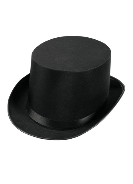 Gentleman Deluxe Satin Top Hat - SKU:63835 - UPC:721773638350 - Party Expo