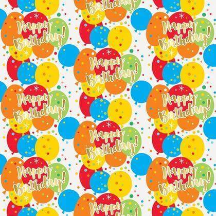 Gift Wrap Roll Glitzy Gold Birthday - Party Expo