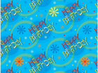Gift Wrap Roll Stellar Birthday - SKU:43212 - UPC:011179432127 - Party Expo