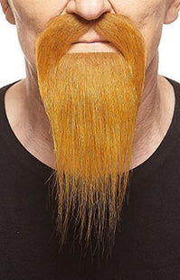 Ginger Colored Mustache with Ducktail Beard - SKU:134-LB - UPC:4772036000335 - Party Expo