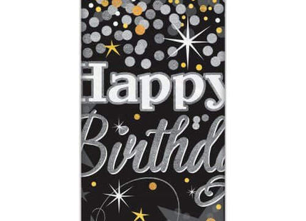 Glittering Birthday - Plastic Tablecover - SKU:58273 - UPC:011179582730 - Party Expo