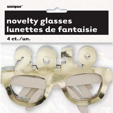 Gold "2019" Party Glasses (4ct) Party Expo  