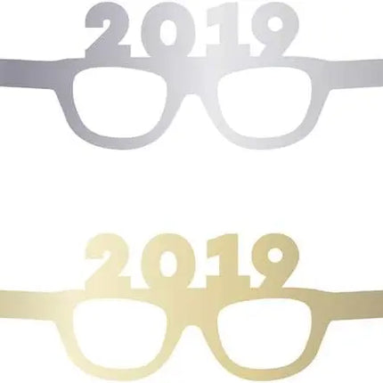 Gold "2019" Party Glasses (4ct) Party Expo  