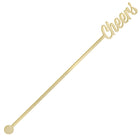 Gold Cheers' Drinking Stirrers - SKU:460394 - UPC:013051748739 - Party Expo