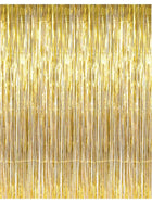 Gold Foil Fringe Curtain - SKU:74-01057 - UPC:097138769268 - Party Expo