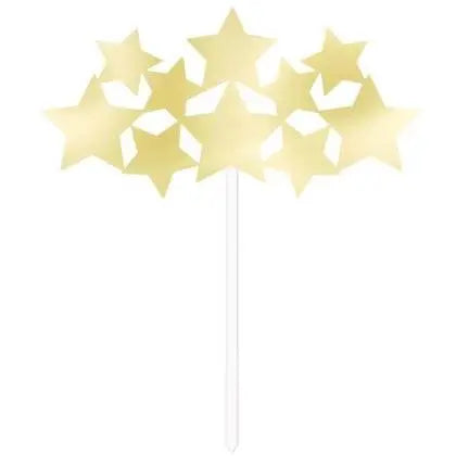 Gold Foil Stars Cake Topper - Party Expo