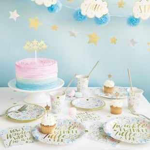 Gold Foil Stars Cake Topper - SKU:72417 - UPC:011179724178 - Party Expo