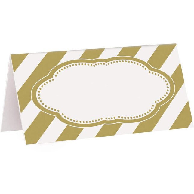 Gold Place Card - SKU:49593 - UPC:011179495931 - Party Expo