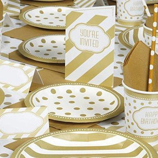 Golden Birthday Lunch Napkins - SKU:49582 - UPC:011179495825 - Party Expo