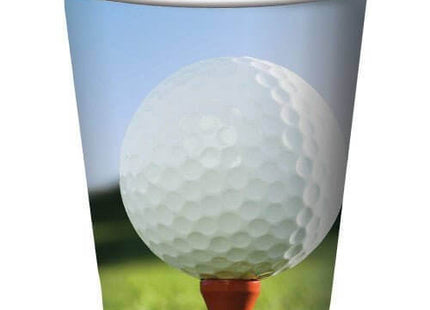 Golf - 9oz Paper Cups (8ct) - SKU:377965 - UPC:039938123796 - Party Expo