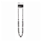 Graduation Black Bead Necklace - Black - SKU:95070 - UPC:011179950706 - Party Expo