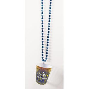 Happy Birthday Shot Glass Beads - SKU:75910 - UPC:721773759109 - Party Expo