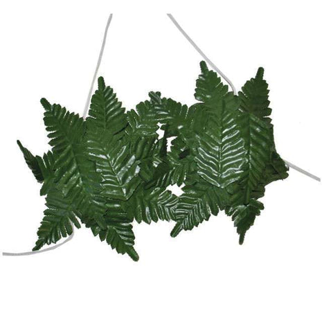 Hawaiian Bra with Green Tropical Leaves - SKU:260410 - UPC:8712364604108 - Party Expo