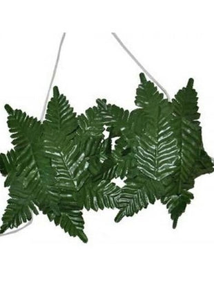 Hawaiian Bra with Green Tropical Leaves - SKU:260410 - UPC:8712364604108 - Party Expo